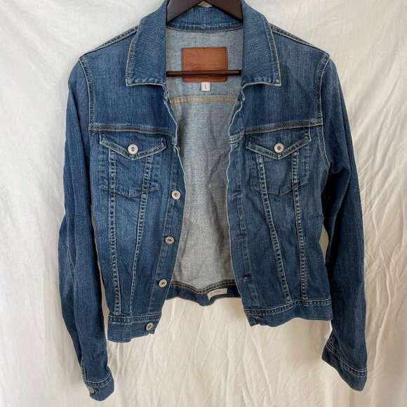 AG Adriano Goldschmied - Robyn Denim Jacket, Size L - Picture 3 of 9